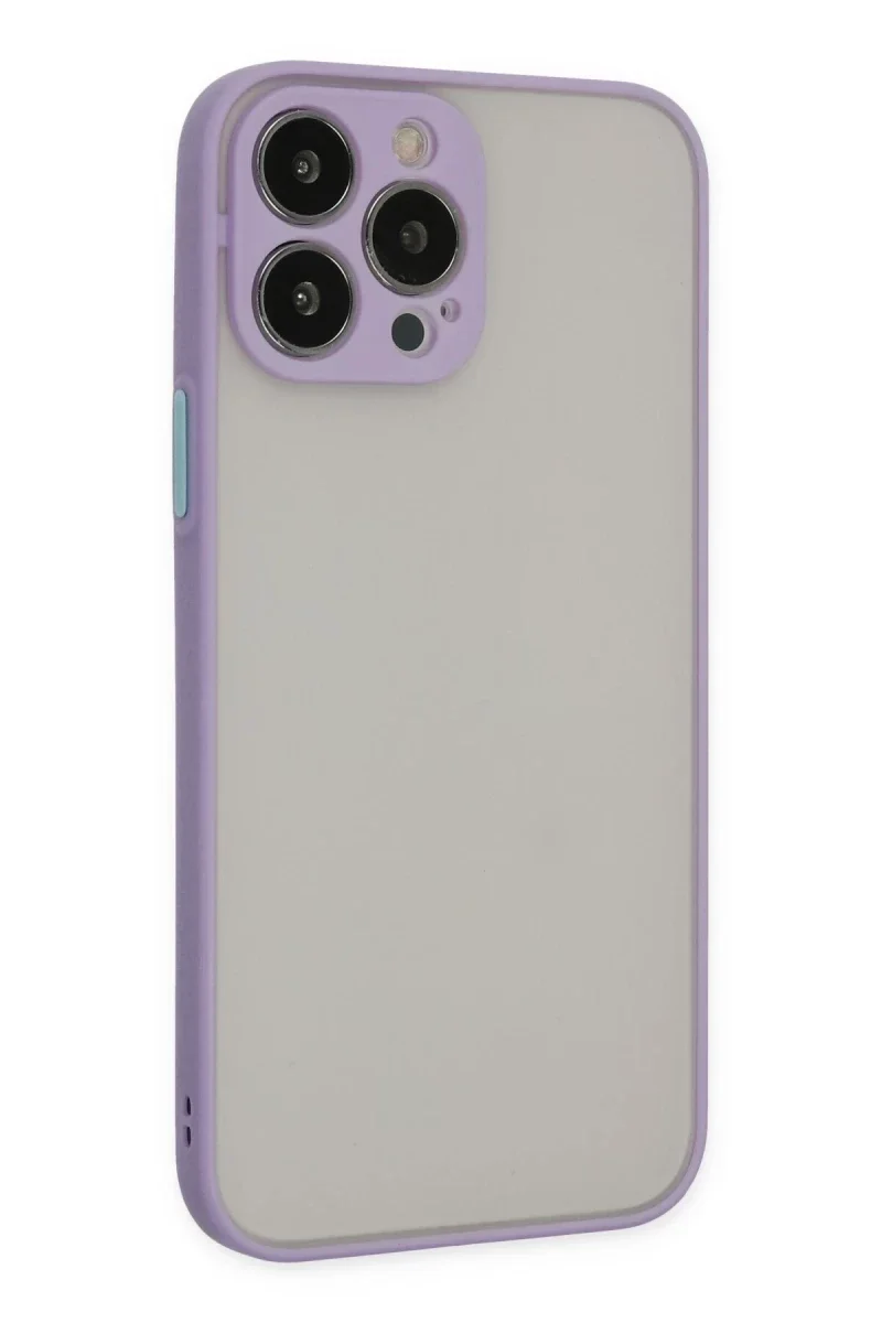 Apple iPhone 15 Pro Kılıf Montreal Silikon Kapak - Mor Apple iPhone 15 Pro Kılıf Montreal Silikon Kapak - Mor