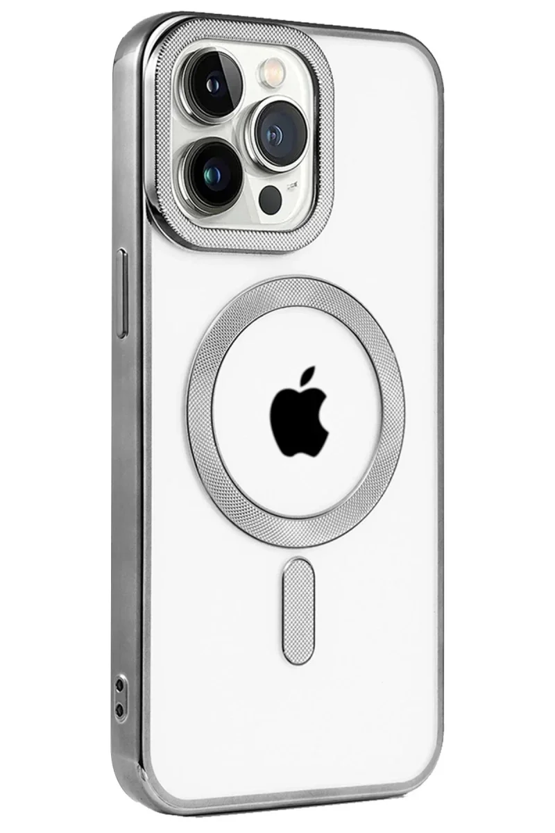Apple iPhone 15 Pro Max Kılıf Kronos Magsafe Kapak - Titanyum Gri Apple iPhone 15 Pro Max Kılıf Kronos Magsafe Kapak - Titanyum Gri