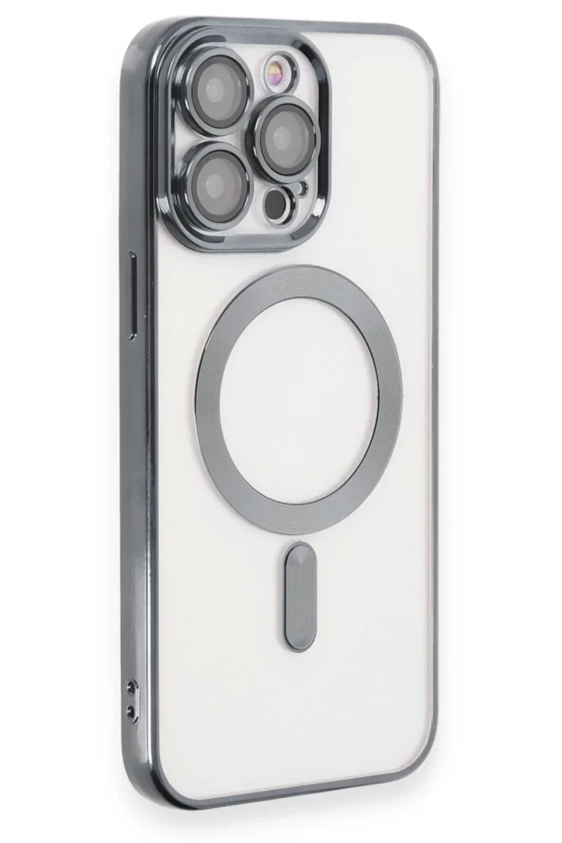 Apple iPhone 15 Pro Max Kılıf Kross Magneticsafe Kapak - Titan Gri
