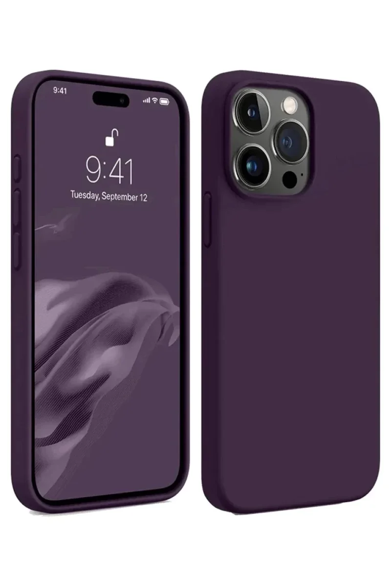 Apple iPhone 15 Pro Max Kılıf First Silikon - Mürdüm Fiyatı, Yorumları ve Özellikleri