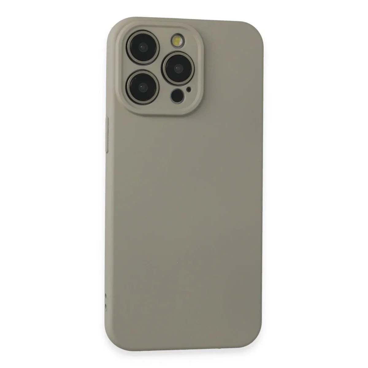 Apple iPhone 15 Pro Max Kılıf Nano içi Kadife Silikon - Beyaz Titanyum Apple iPhone 15 Pro Max Kılıf Nano içi Kadife Silikon - Beyaz Titanyum