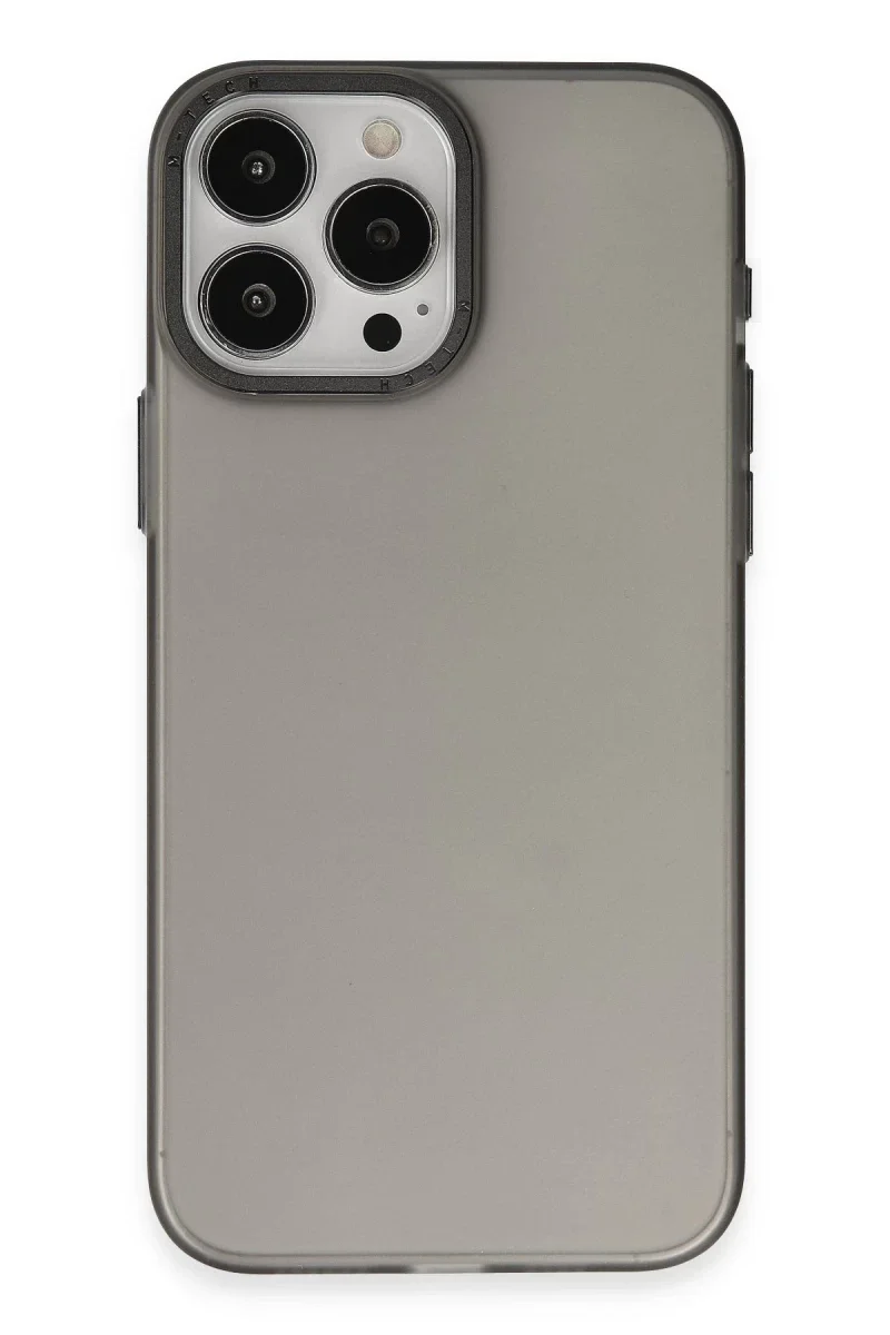 Apple iPhone 15 Pro Kılıf Modos Metal Kapak - Siyah