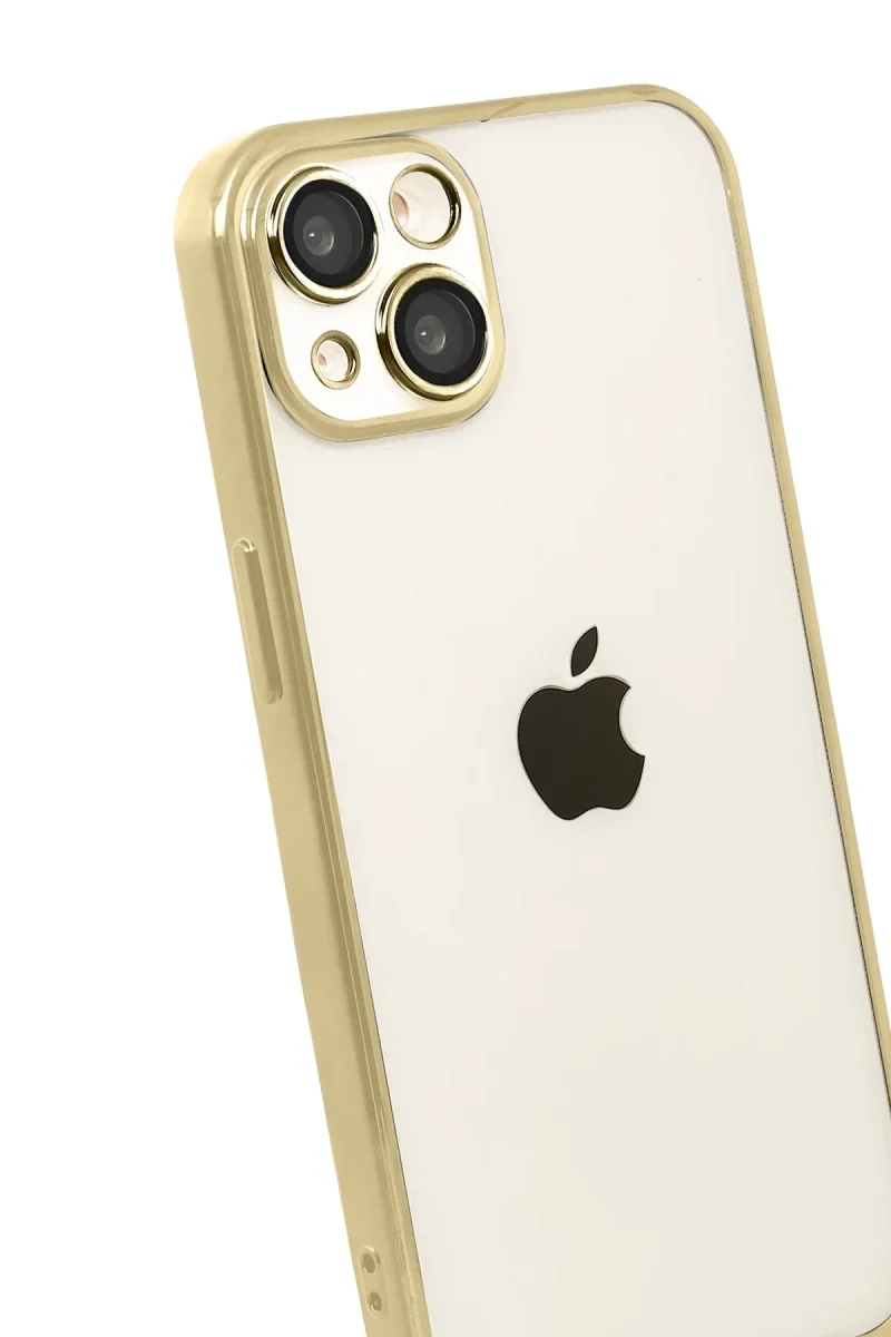 Apple iPhone 15 Razer Lensli Silikon - Gold Apple iPhone 15 Razer Lensli Silikon - Gold