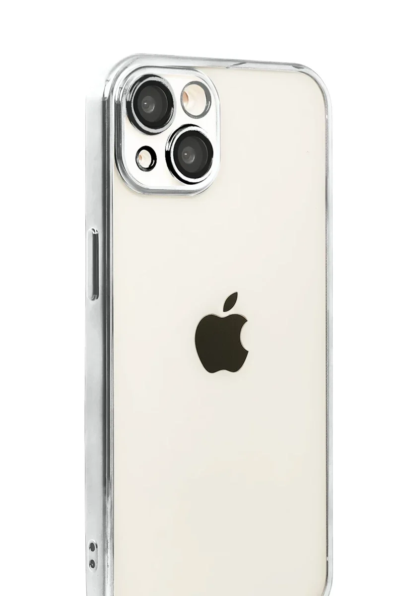 Apple iPhone 15 Razer Lensli Silikon - Gümüş Apple iPhone 15 Razer Lensli Silikon - Gümüş