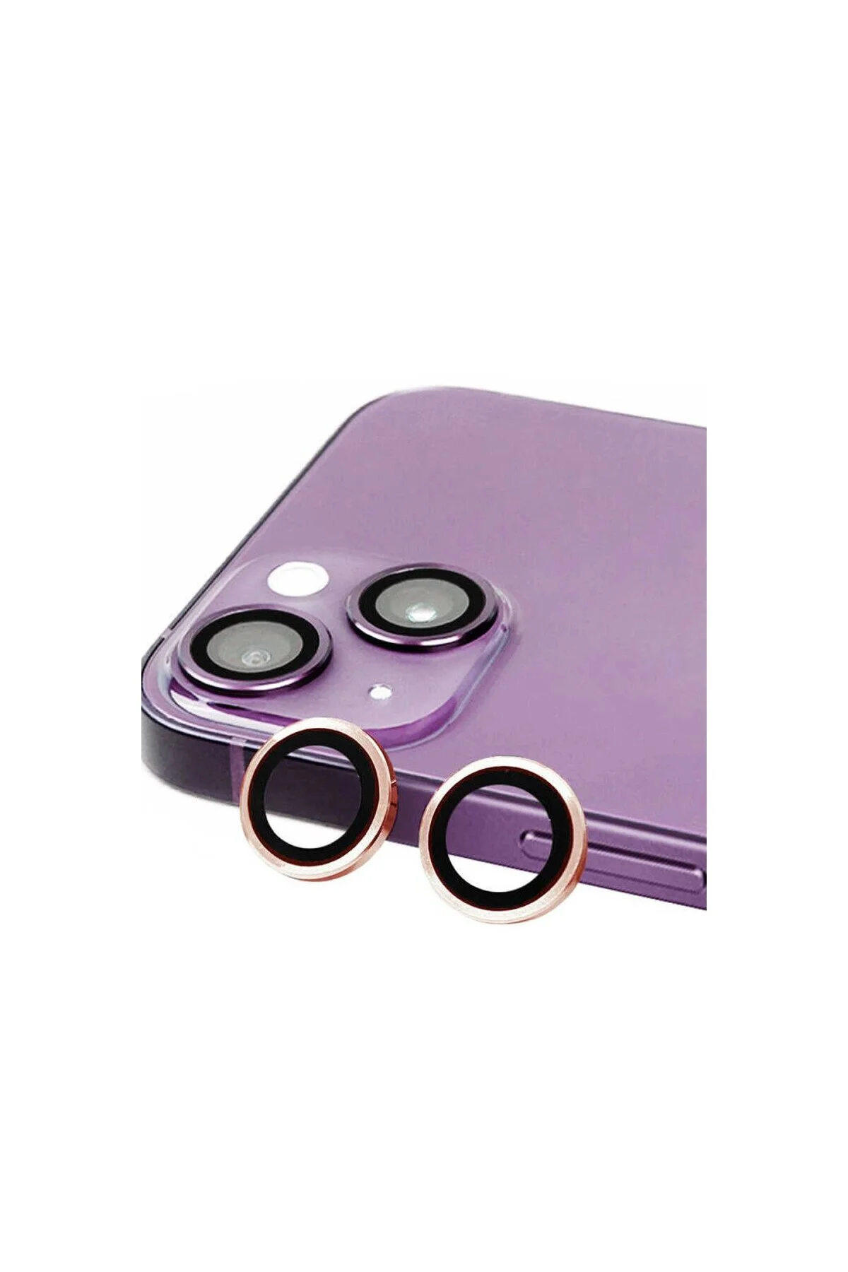 Apple İphone 15 Raze Metal Kamera Lens - Pembe Apple İphone 15 Raze Metal Kamera Lens - Pembe
