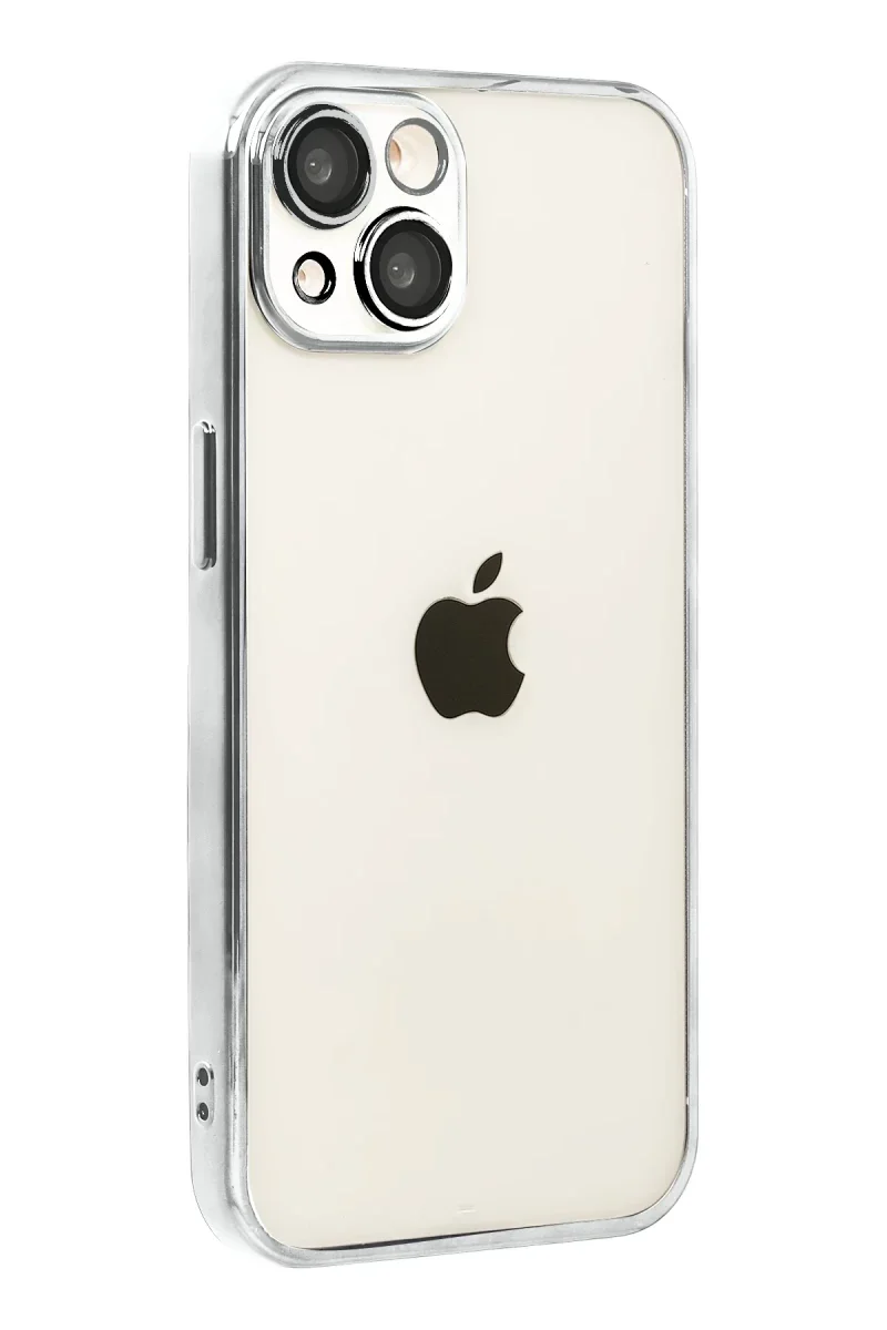 Apple iPhone 15 Razer Lensli Silikon - Gümüş Apple iPhone 15 Razer Lensli Silikon - Gümüş