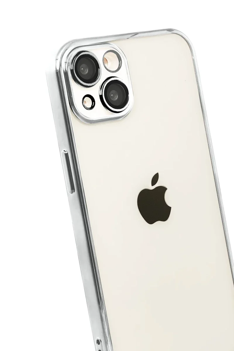 Apple iPhone 15 Razer Lensli Silikon - Gümüş Apple iPhone 15 Razer Lensli Silikon - Gümüş