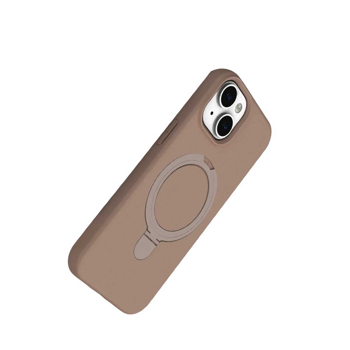 Apple iPhone 15 Regal Magsafe Standlı Kapak - Çöl Titanyum Apple iPhone 15 Regal Magsafe Standlı Kapak - Çöl Titanyum