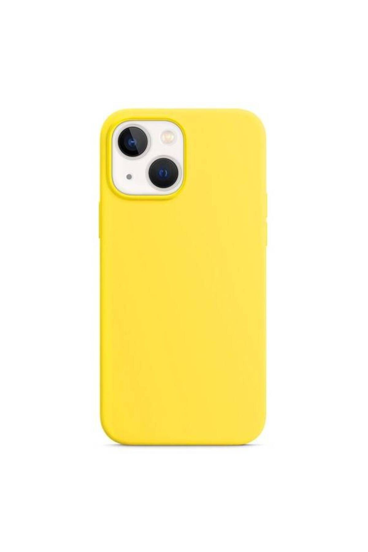 Piyasasepeti Apple İphone 15 Plus 6'' Liquit Lansman Silikon Sari