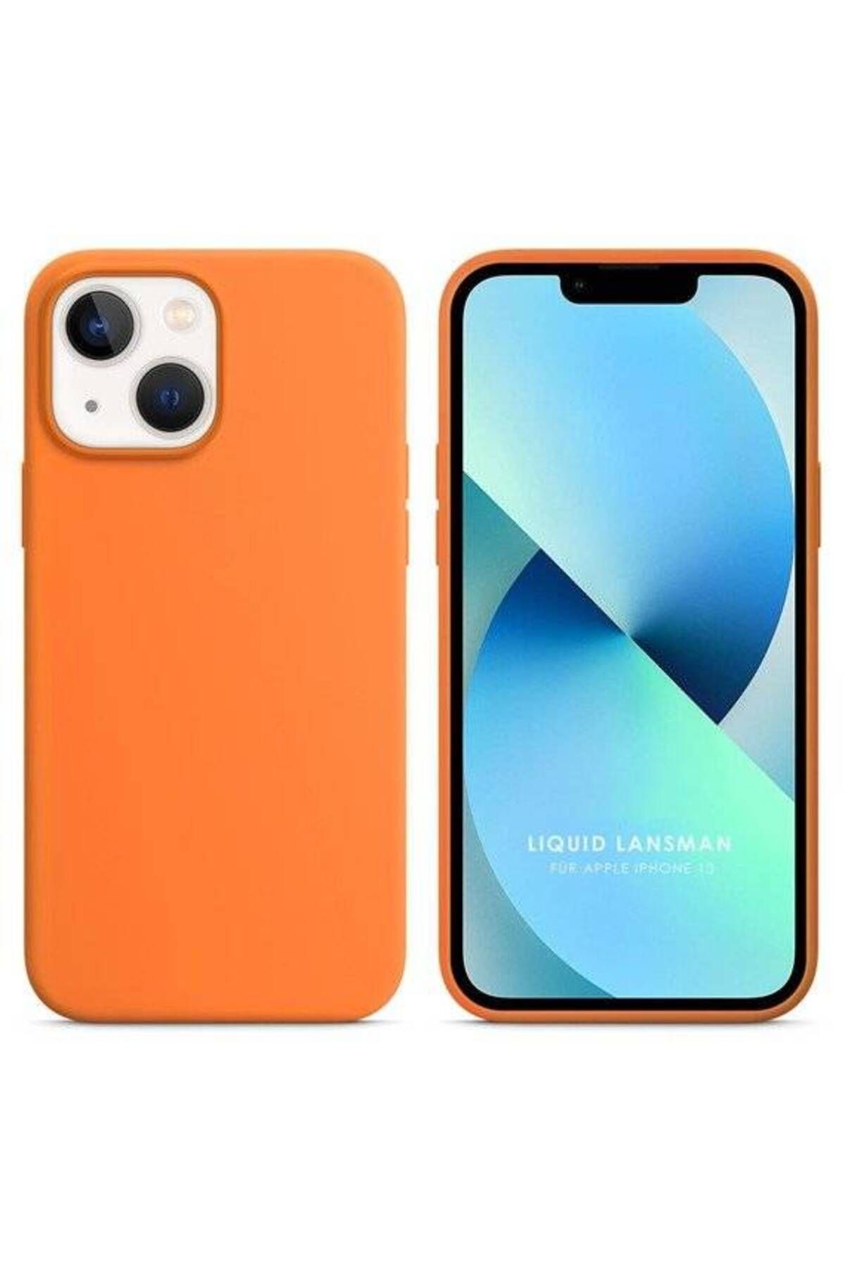 Piyasasepeti Apple İphone 15 Plus 6'' Liquit Lansman Silikon Turuncu