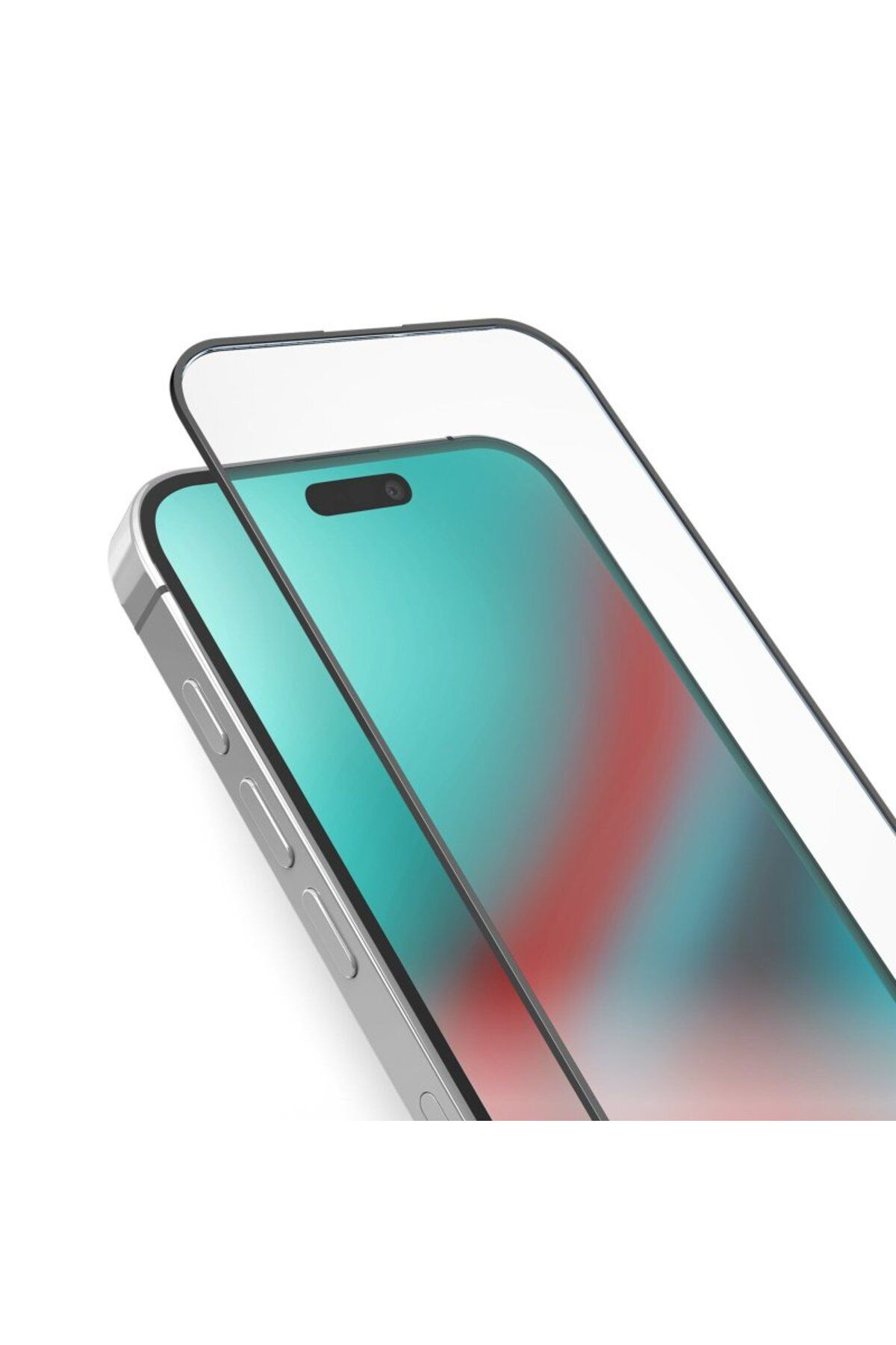 Apple Iphone 15 Pro Max Uyumlu Tam Kapatan 5D Cam Ekran Koruyucu 