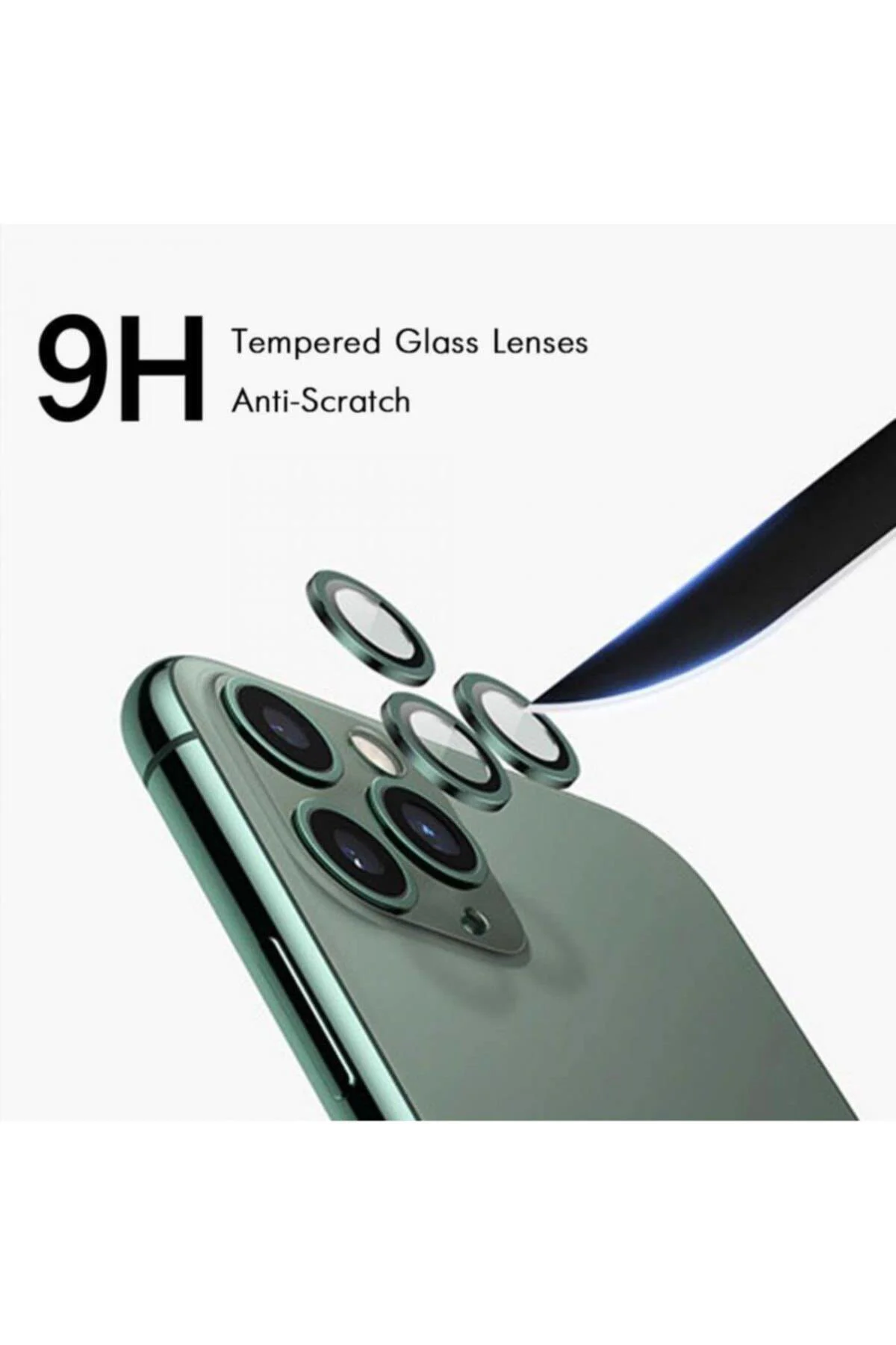 Apple iPhone 15Pro Max 6.7'' Metal Çerçeveli Kamera Koruma Lensi Mor