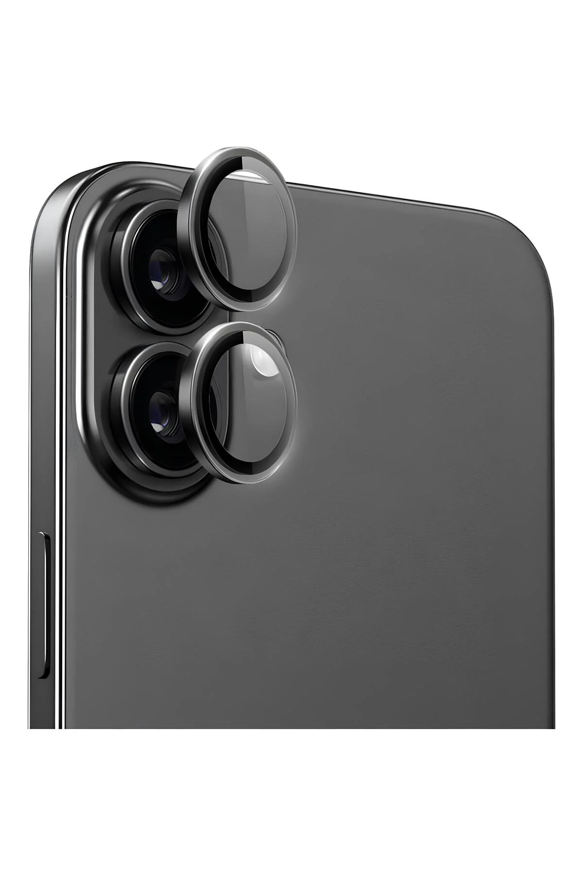Apple iPhone 16 - 16 Plus Metal Çerçeveli Kamera Koruma Lensi