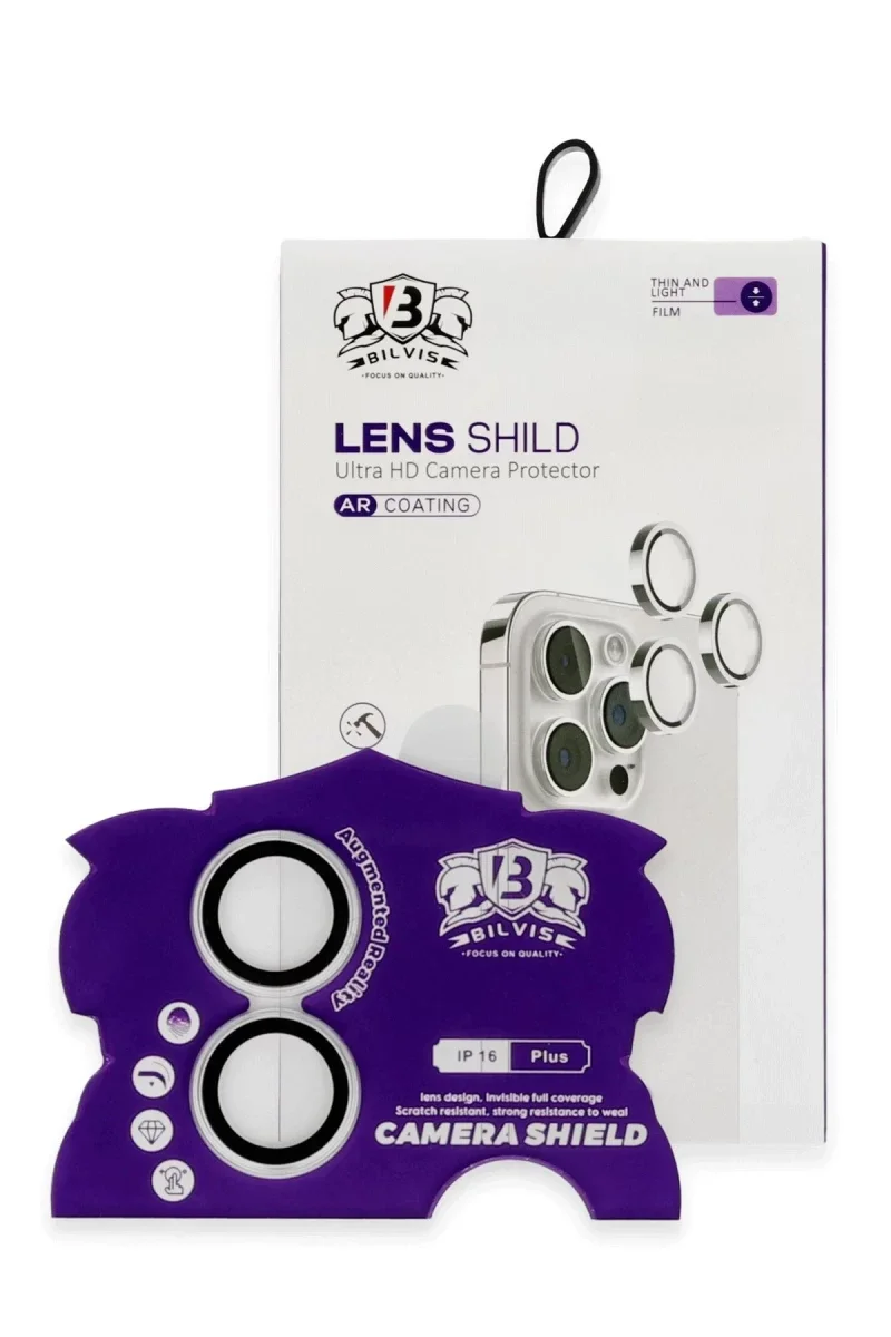 Apple iPhone 16 Bilvis Titan Kamera Lens - Gümüş Apple iPhone 16 Bilvis Titan Kamera Lens - Gümüş