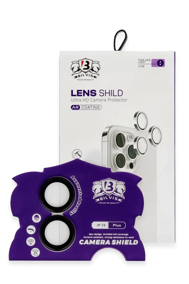Apple iPhone 16 Bilvis Titan Kamera Lens - Siyah Apple iPhone 16 Bilvis Titan Kamera Lens - Siyah