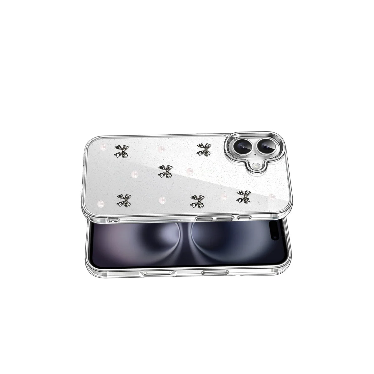 Apple İphone 16 Fiyonk Desenli Kapak - Desen 8 Apple İphone 16 Fiyonk Desenli Kapak - Desen 8