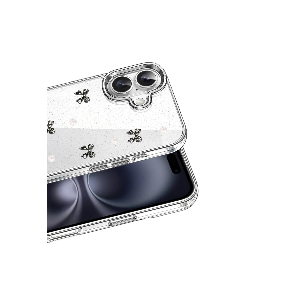 Apple İphone 16 Fiyonk Desenli Kapak - Desen 8 Apple İphone 16 Fiyonk Desenli Kapak - Desen 8