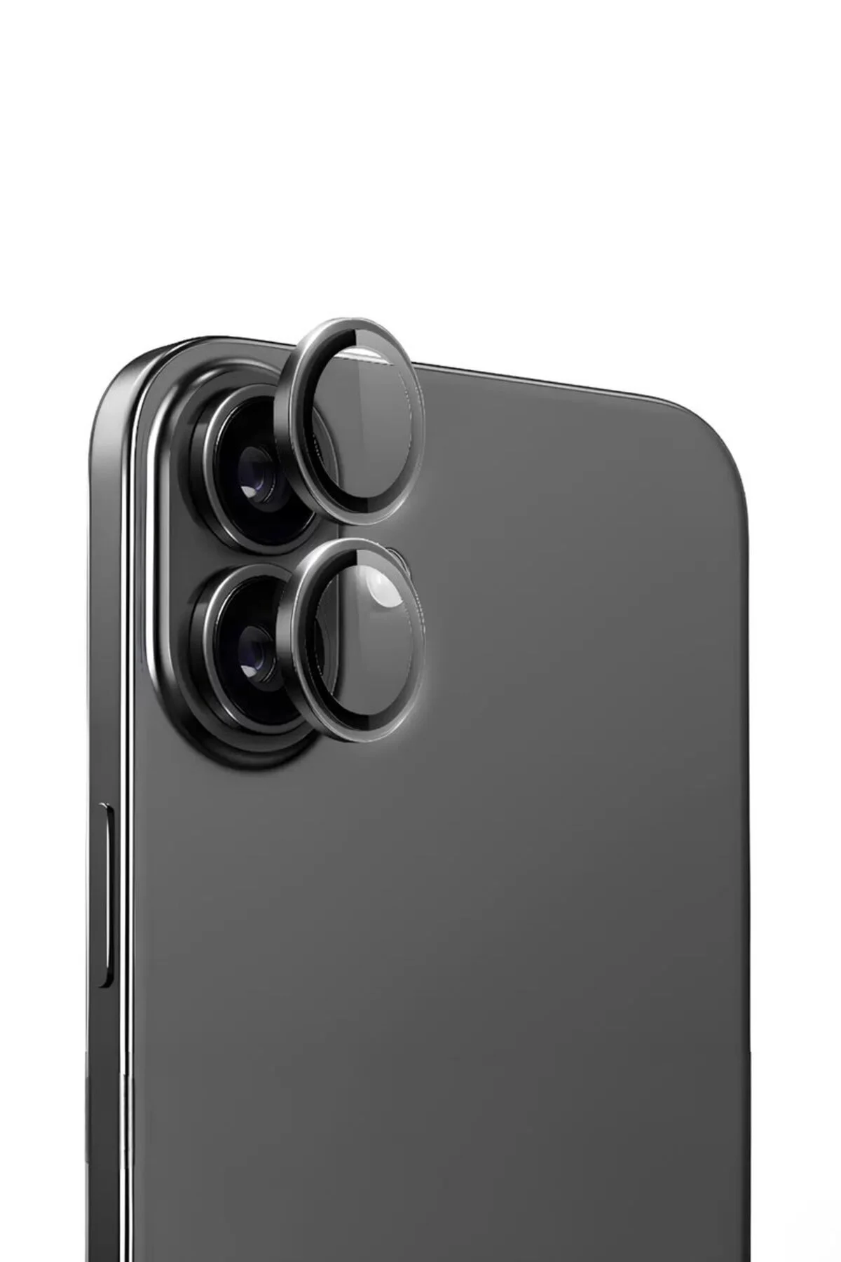 Apple iPhone 16 Gerçek Cam Safir Lens Koruma Siyah