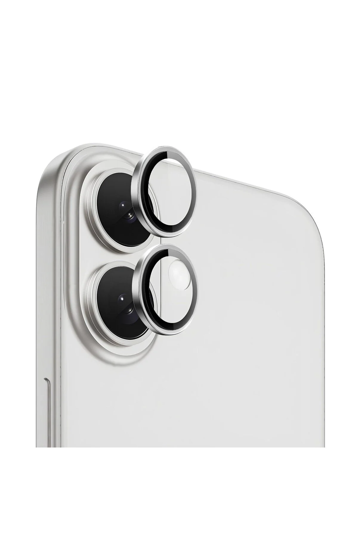 Apple iPhone 16 Gerçek Cam Safir Lens Koruma Gümüş Apple iPhone 16 Gerçek Cam Safir Lens Koruma Gümüş - Görsel 2