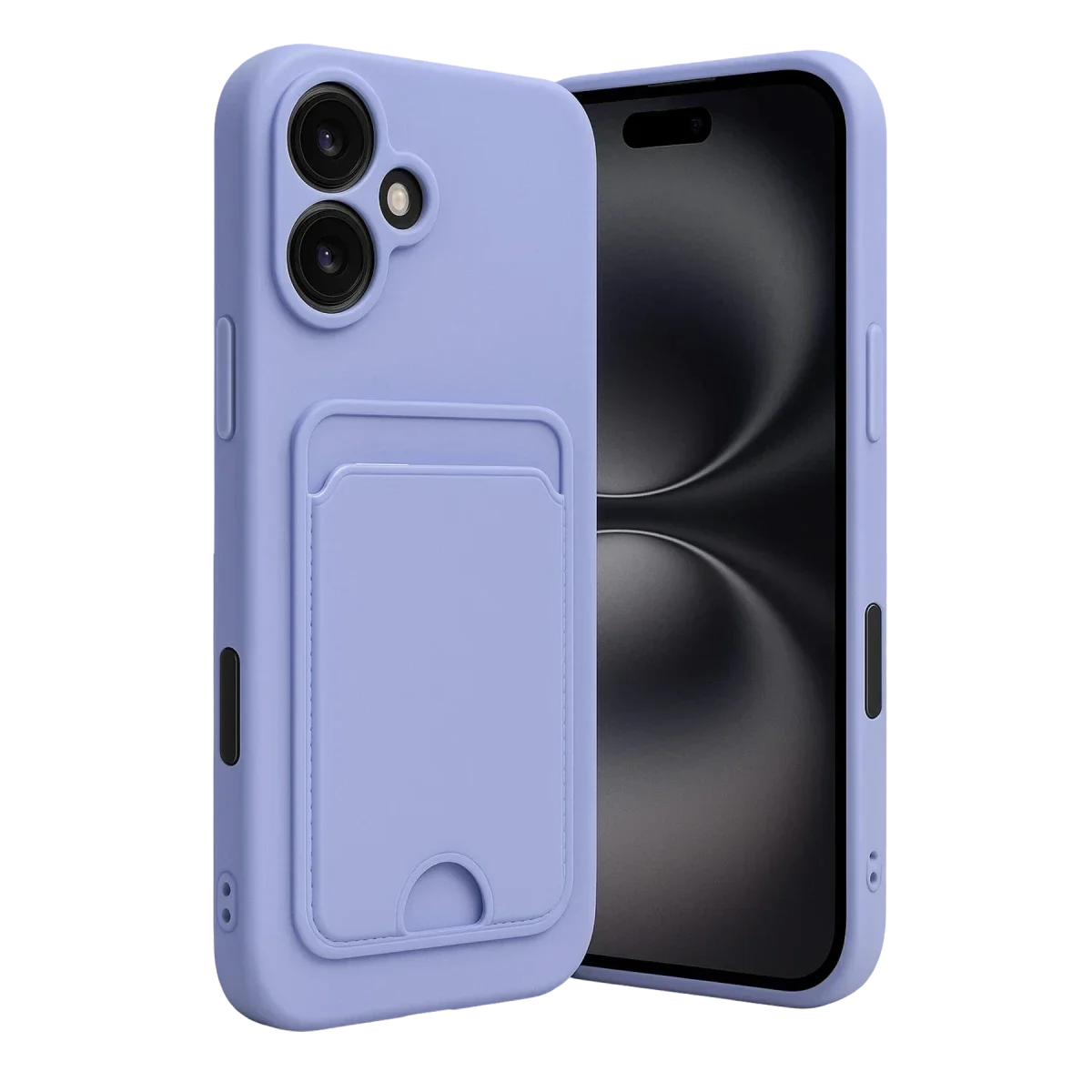 Apple iPhone 16 Kılıf Kelvin Kartvizitli Silikon - Lila Apple iPhone 16 Kılıf Kelvin Kartvizitli Silikon - Lila