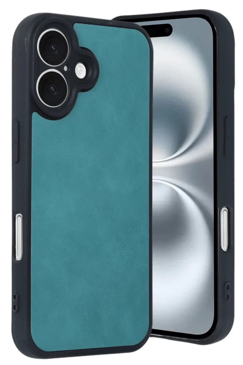 Apple iPhone 16 Kılıf Aras Deri Kapak - Açık Yeşil