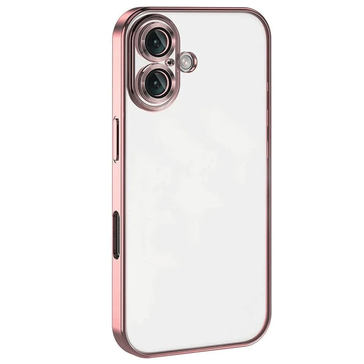 Apple iPhone 16 Kılıf Razer Lensli Silikon - Pembe Apple iPhone 16 Kılıf Razer Lensli Silikon - Pembe