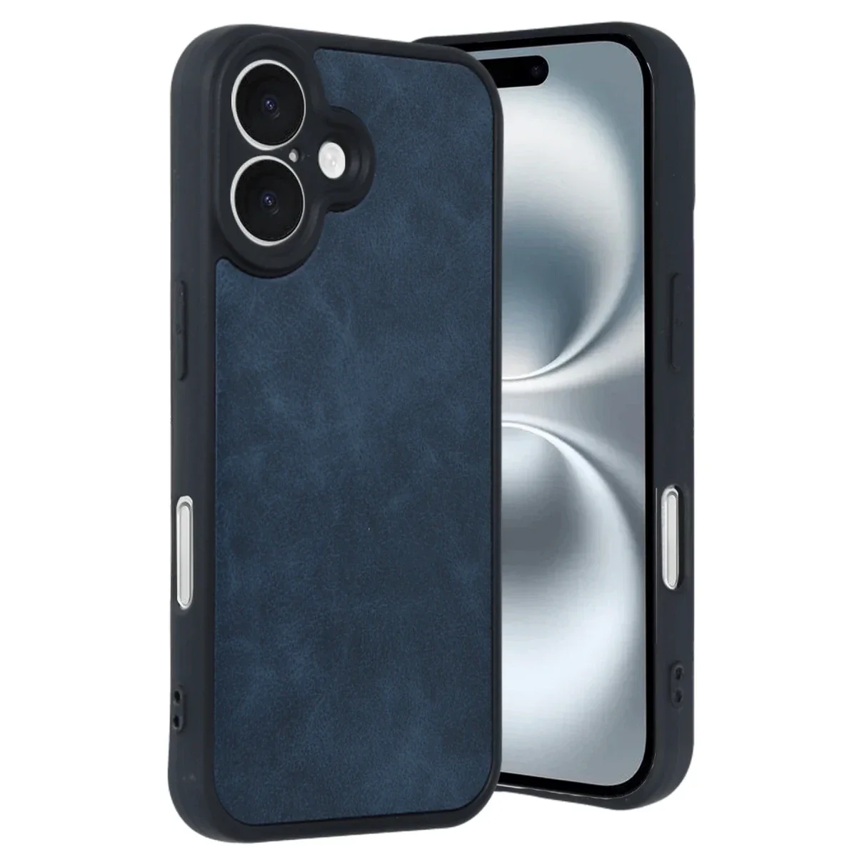 Apple iPhone 16 Kılıf Aras Deri Kapak - Lacivert Apple iPhone 16 Kılıf Aras Deri Kapak - Lacivert
