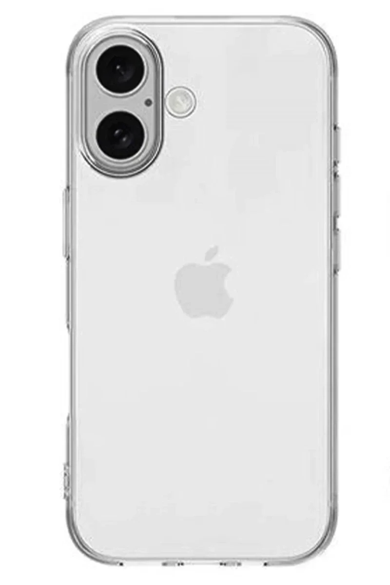 Apple iPhone 16 Kılıf Lüx Şeffaf Silikon Apple iPhone 16 Kılıf Lüx Şeffaf Silikon