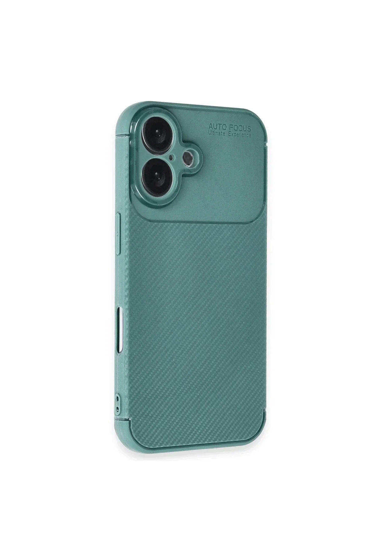 Apple iPhone 16 Kılıf Auto Focus Karbon Kapak - Koyu Yeşil