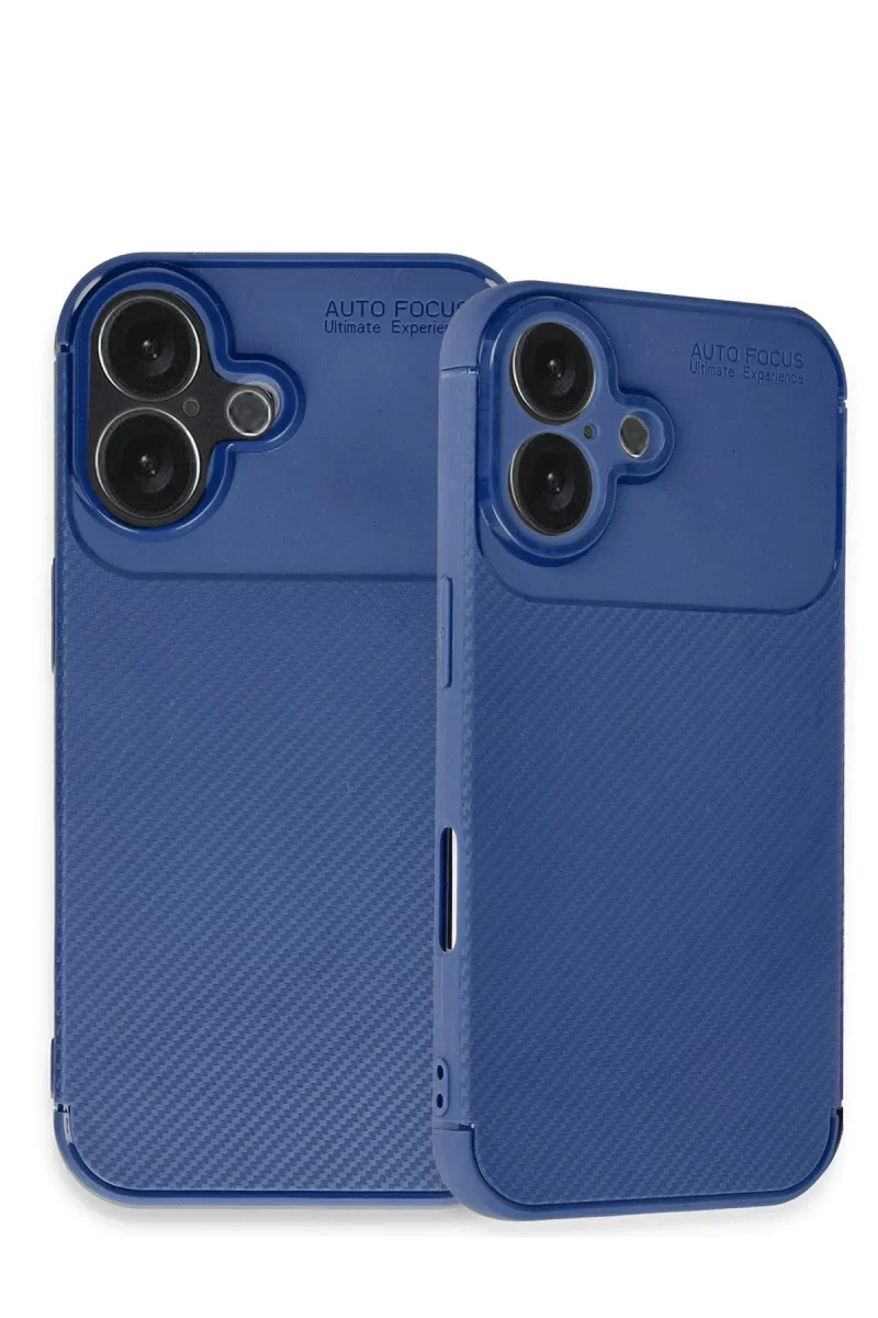 Apple iPhone 16 Kılıf Auto Focus Karbon Kapak - Lacivert Fiyatı, Yorumları ve Özellikleri
