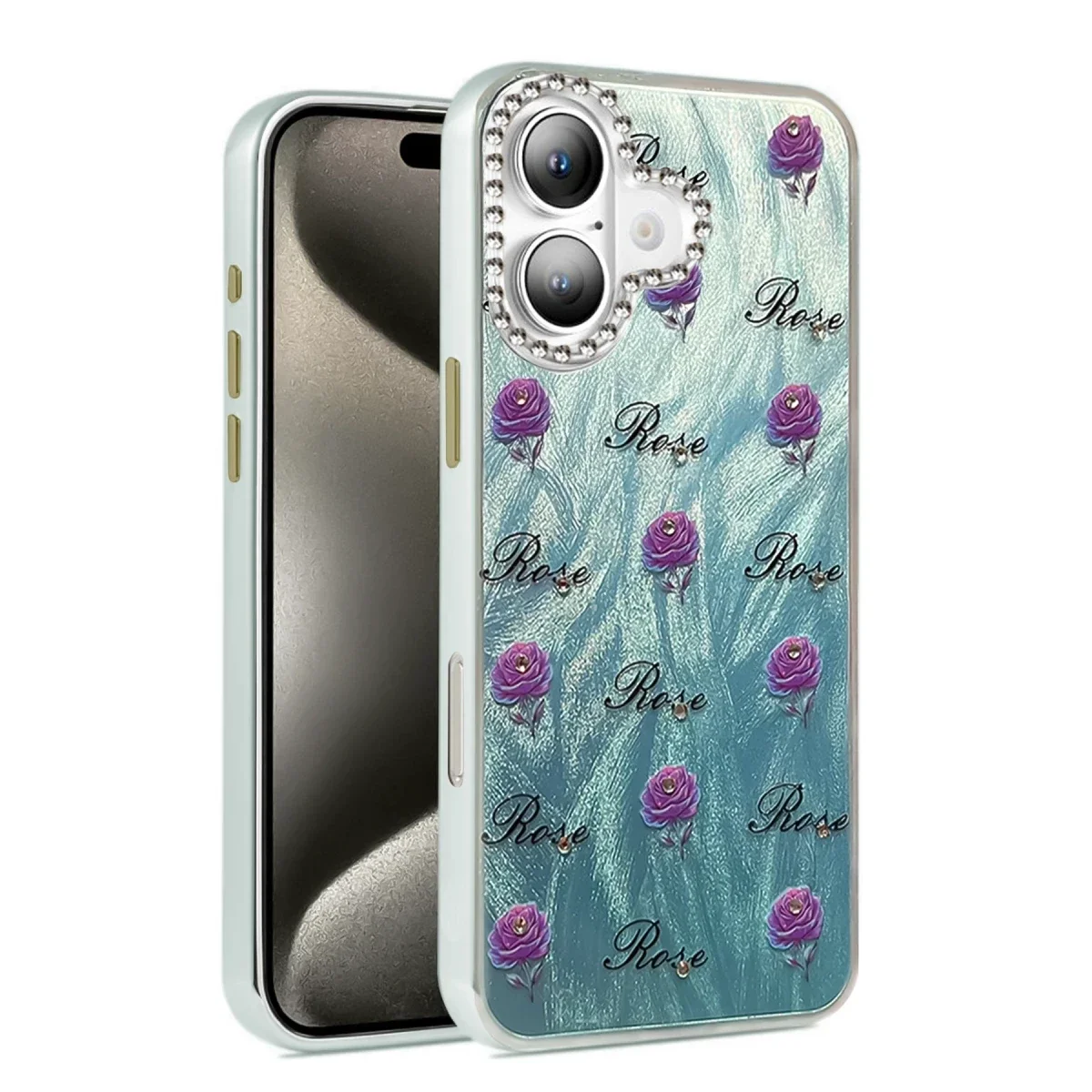Apple iPhone 16 Kılıf Blade Aynalı Desenli Kapak - Desen 9 Apple iPhone 16 Kılıf Blade Aynalı Desenli Kapak - Desen 9