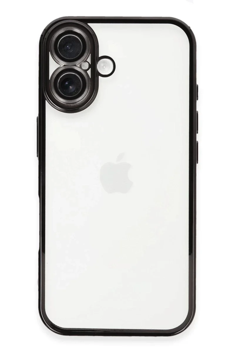 Apple iPhone 16 Kılıf Razer Lensli Silikon - Siyah Apple iPhone 16 Kılıf Razer Lensli Silikon - Siyah