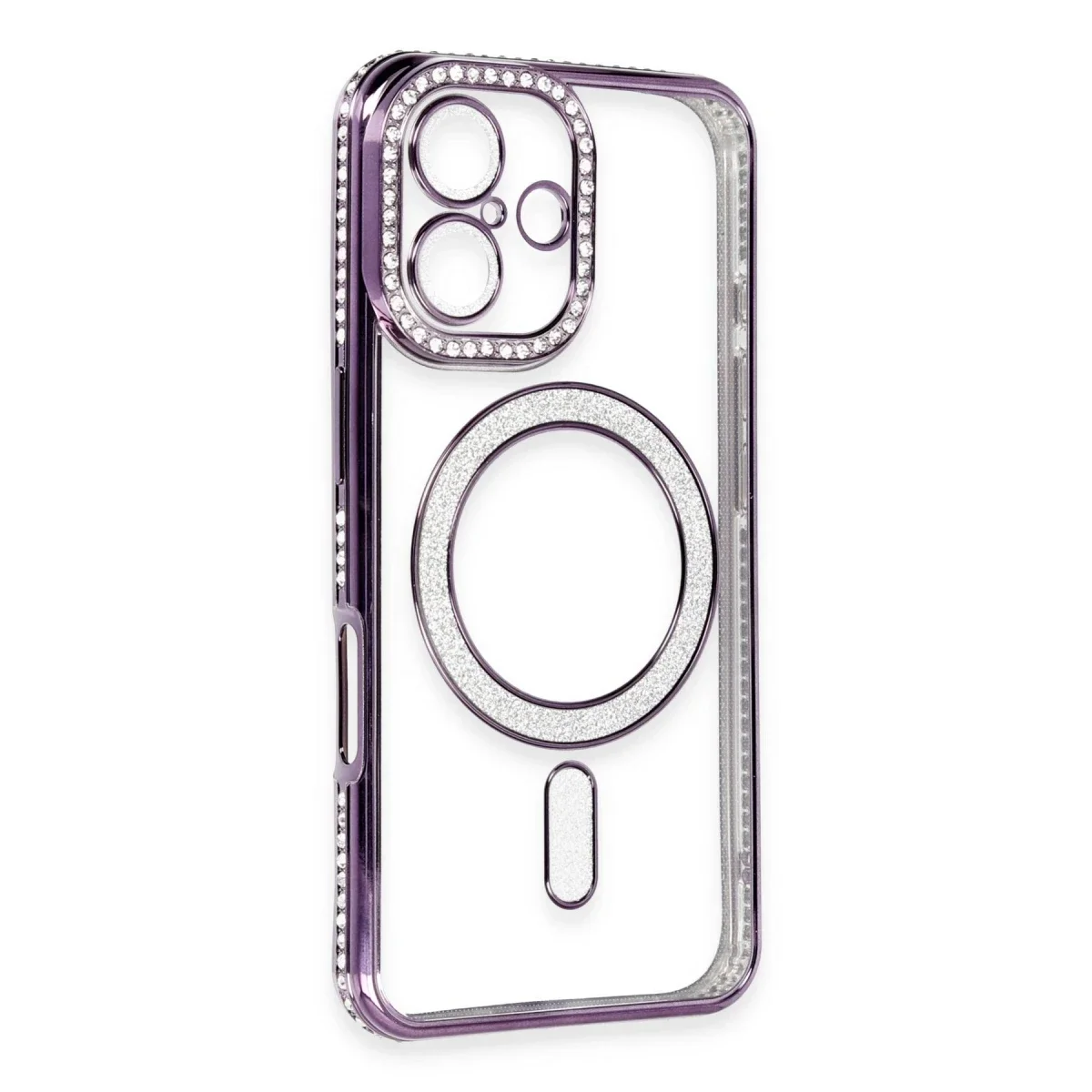 Apple iPhone 16 Kılıf Joke Simli Magneticsafe Kılıf - Derin Mor Apple iPhone 16 Kılıf Joke Simli Magneticsafe Kılıf - Derin Mor