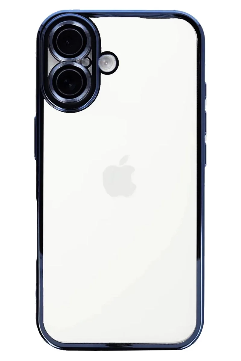 Apple iPhone 16 Kılıf Razer Lensli Silikon - Açık Mavi Apple iPhone 16 Kılıf Razer Lensli Silikon - Açık Mavi
