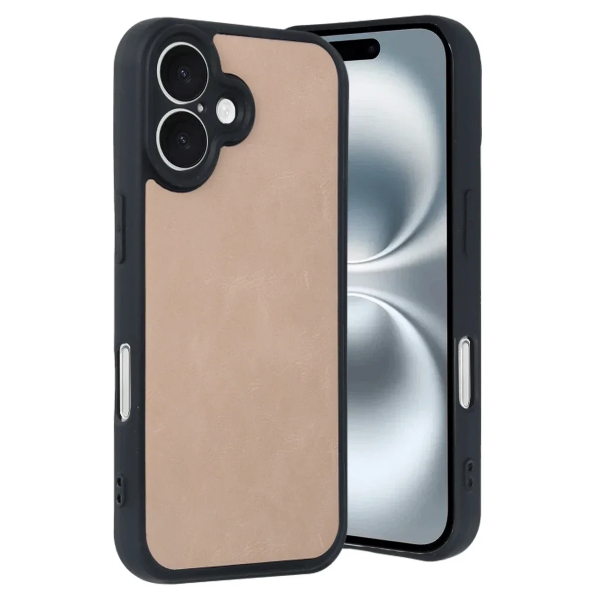 Apple iPhone 16 Kılıf Aras Deri Kapak - Pudra Apple iPhone 16 Kılıf Aras Deri Kapak - Pudra