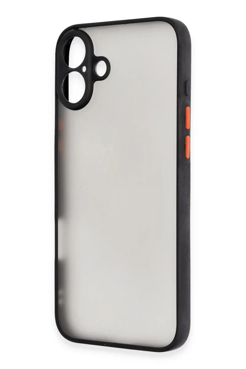 Apple iPhone 16 Kılıf Montreal Silikon Kapak - Siyah Apple iPhone 16 Kılıf Montreal Silikon Kapak - Siyah