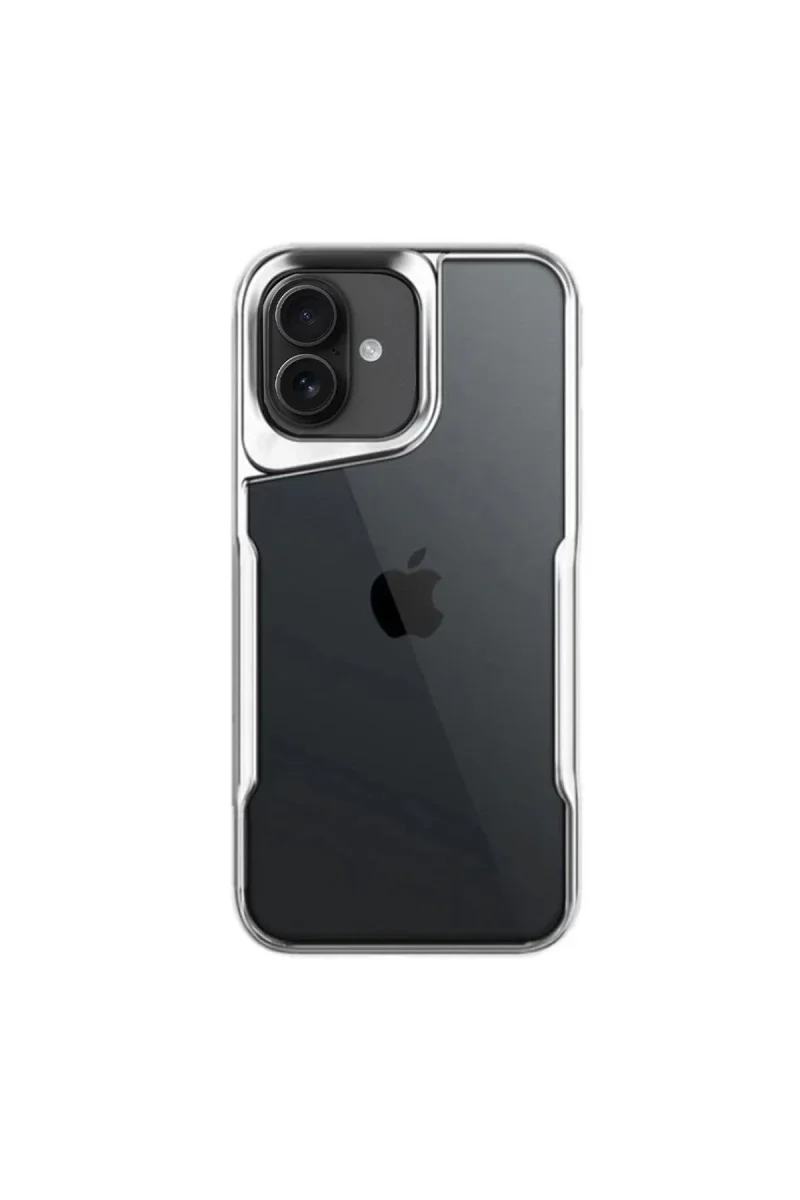 Apple iPhone 16 Kılıf Boyi Silikon Kapak - Gümüş