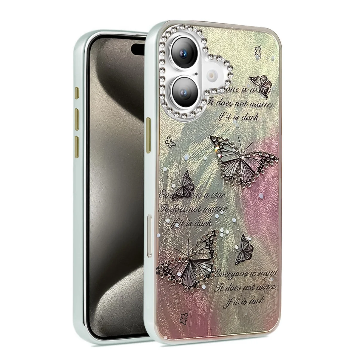 Apple İphone 16 Kılıf Blade Aynalı Desenli Kapak - Desen 6 Apple İphone 16 Kılıf Blade Aynalı Desenli Kapak - Desen 6
