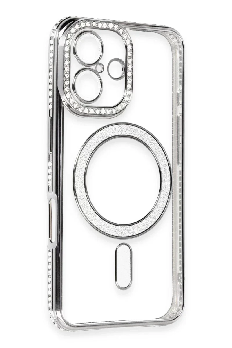 Apple iPhone 16 Kılıf Joke Simli Magneticsafe Kılıf - Gri Fiyatı, Yorumları ve Özellikleri
