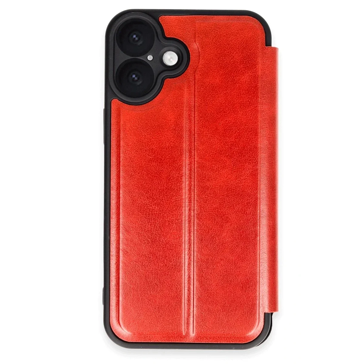 Apple iPhone 16 Kılıf Flip Cover - Kırmızı Apple iPhone 16 Kılıf Flip Cover - Kırmızı