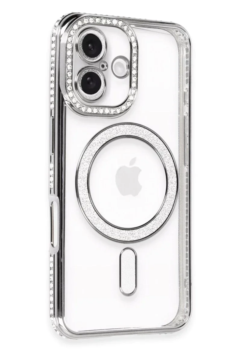 Apple iPhone 16 Kılıf Joke Simli Magneticsafe Kılıf - Gri Fiyatı, Yorumları ve Özellikleri