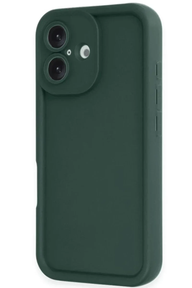 Apple iPhone 16 Kılıf Viera Silikon - Koyu Yeşil Apple iPhone 16 Kılıf Viera Silikon - Koyu Yeşil