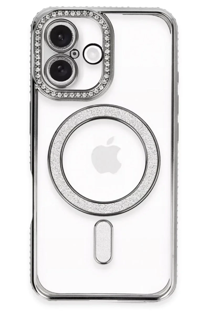 Apple iPhone 16 Kılıf Joke Simli Magneticsafe Kılıf - Gri Fiyatı, Yorumları ve Özellikleri
