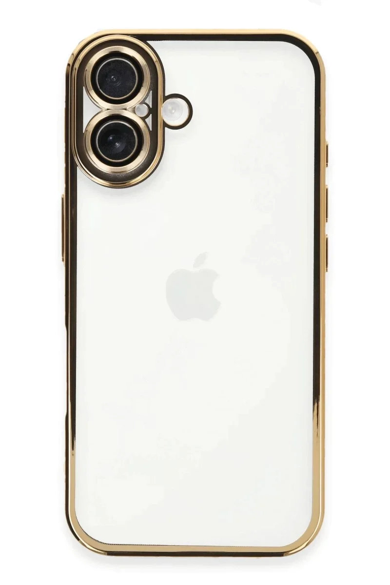 Apple iPhone 16 Plus Kılıf Razer Lensli Silikon - Gold