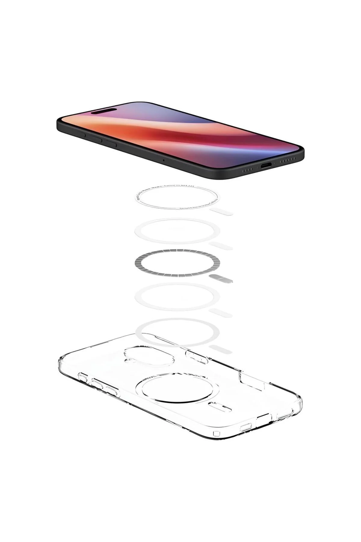 Apple iPhone 16 Plus 6.7'' Magsafe Şeffaf Silikon Kılıf