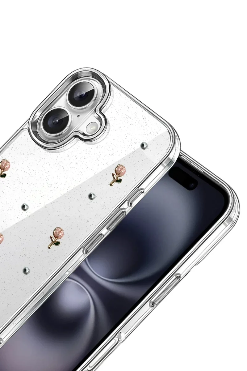 Apple iPhone 16 Plus Fiyonk Desenli Kapak - Desen 6 Apple iPhone 16 Plus Fiyonk Desenli Kapak - Desen 6