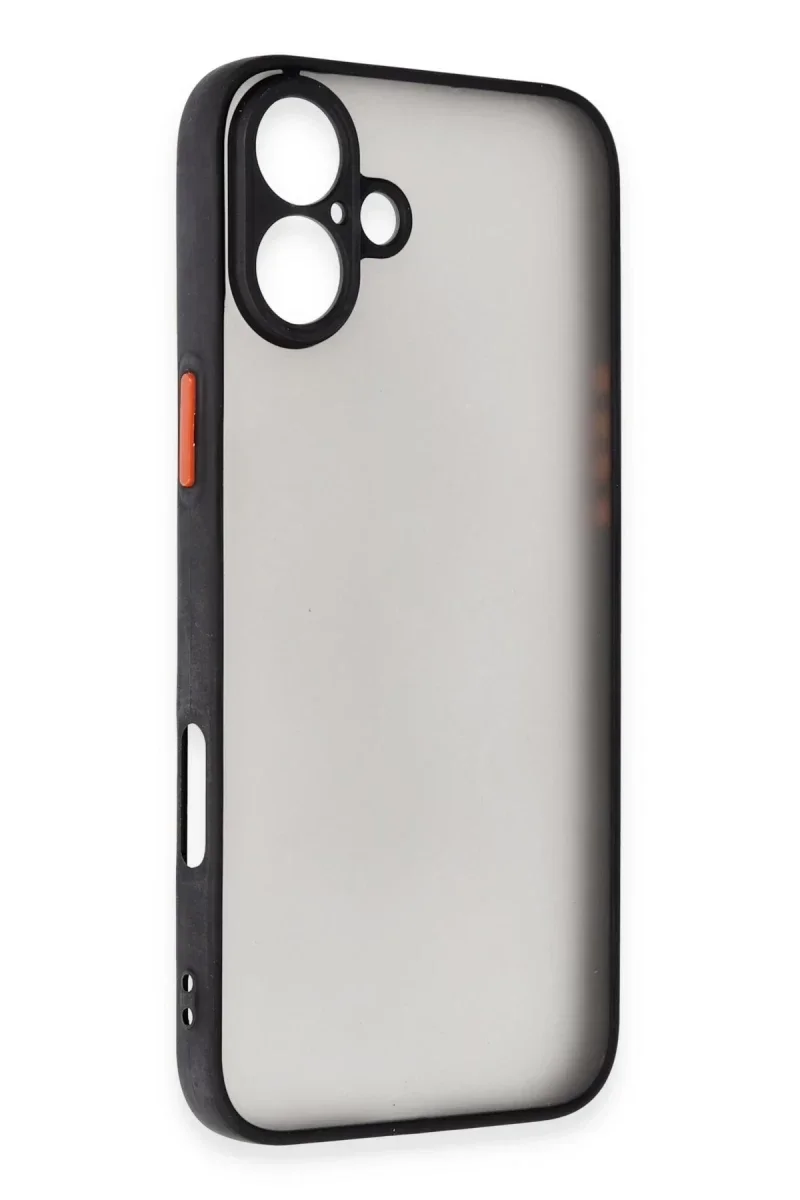 Apple iPhone 16 Plus Kılıf Montreal Silikon Kapak - Siyah