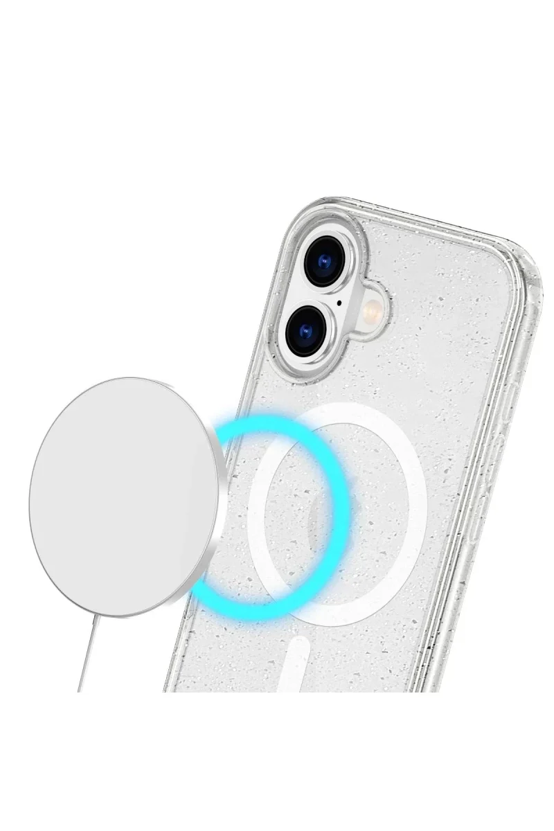 Apple iPhone 16 Plus Kılıf Star Magsafe Kapak - Turuncu Apple iPhone 16 Plus Kılıf Star Magsafe Kapak - Turuncu