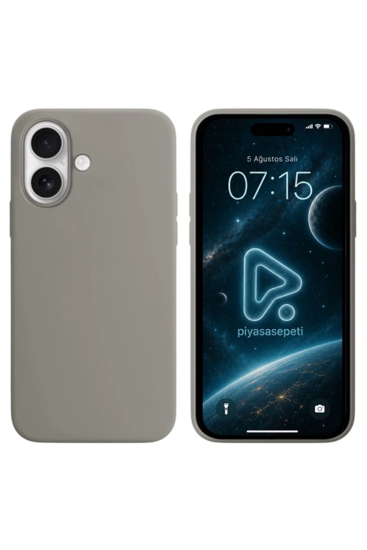 Apple iPhone 16 Plus 6.7'' Liquit Lansman Silikon Gri