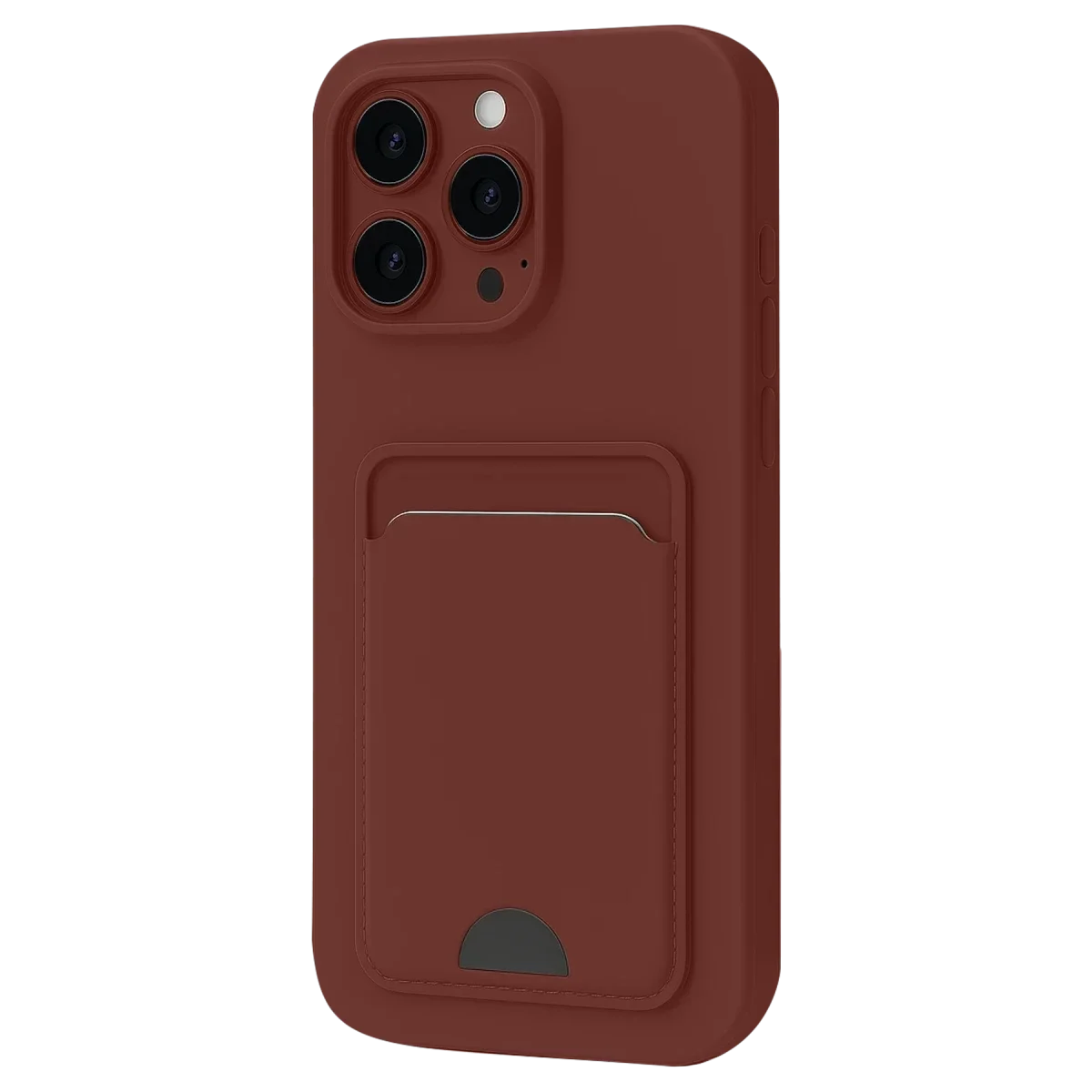 Apple iPhone 16 Plus Kılıf Kelvin Kartvizitli Silikon - Bordo
